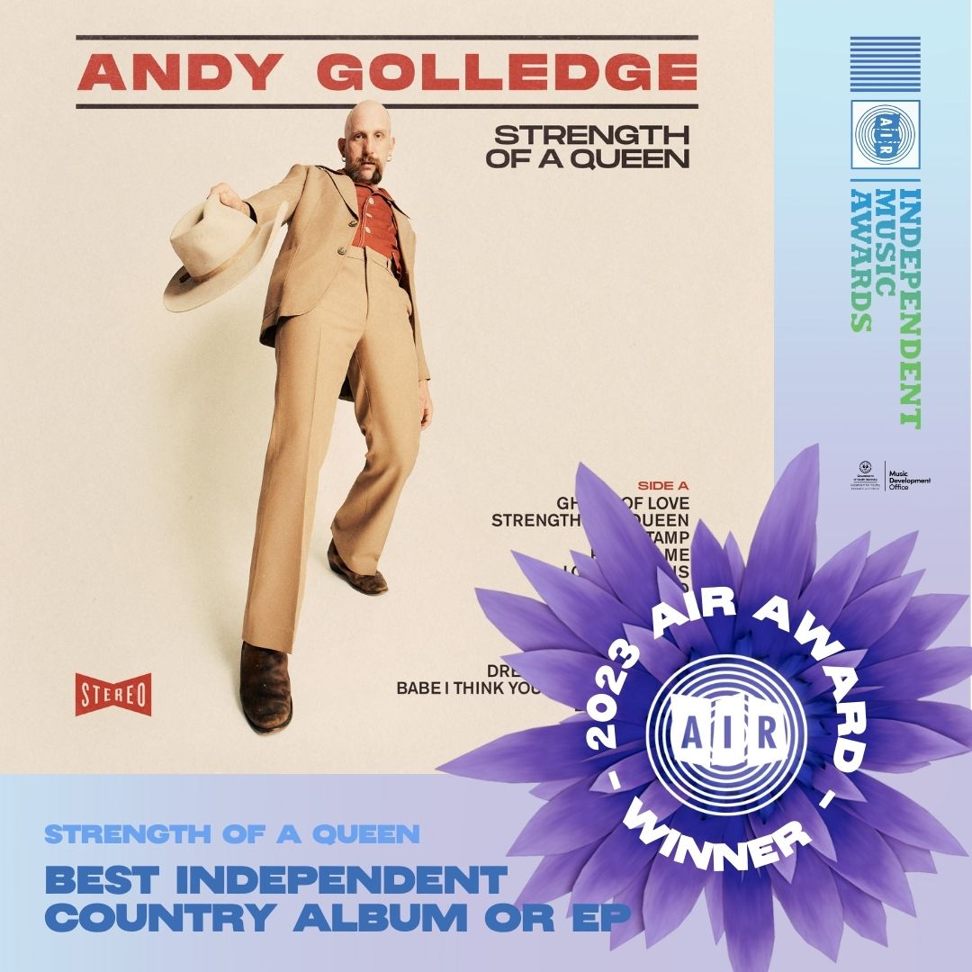 ausindies's tweet photo. The 2023 Best Independent Country Album or EP is…Strength Of A Queen by @GolledgeAndy
#AusIndies | #indieconaus | #ADLCoM | #SeeSouthAustralia https://t.co/rgRVV0954m