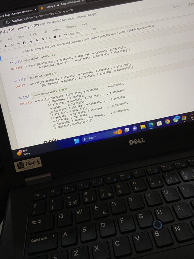 ajorvincent7's tweet photo. Stepping into the world of data manipulation with numpy arrays! 🌐💻 Excited to explore the power of arrays in my data science
#code_plateau #DataScientists #princeponfa #codeplateau6.0
@princeazango @emmychesh17
@Princeponfa @TarabaDuke @favourabah7 @EInusa0110 https://t.co/7BpCiHlKZT