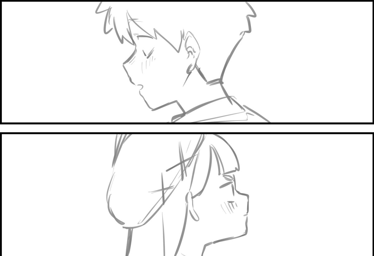 可愛い横顔が描けた時は嬉しい