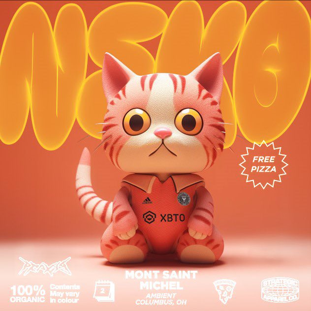 14king_'s tweet photo. Check out my new lucky charm for the season!  This adorable neko is all geared up in Messi's Miami football team jersey 🐱���️🔥 #MessiMiami #FootballFever #NekoToyLove https://t.co/42k7j8wcgx