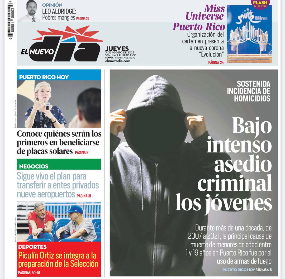 Este es el resultado de 8 años de desastre del gobierno PNP. Le cierran las oportunidades y el acceso a educación a nuestros jóvenes. Escuelas cerradas, destruidas e inservibles empujan a muchos a la calle y a las manos de la criminalidad.

Mientras esto sucede, el Gobernador y