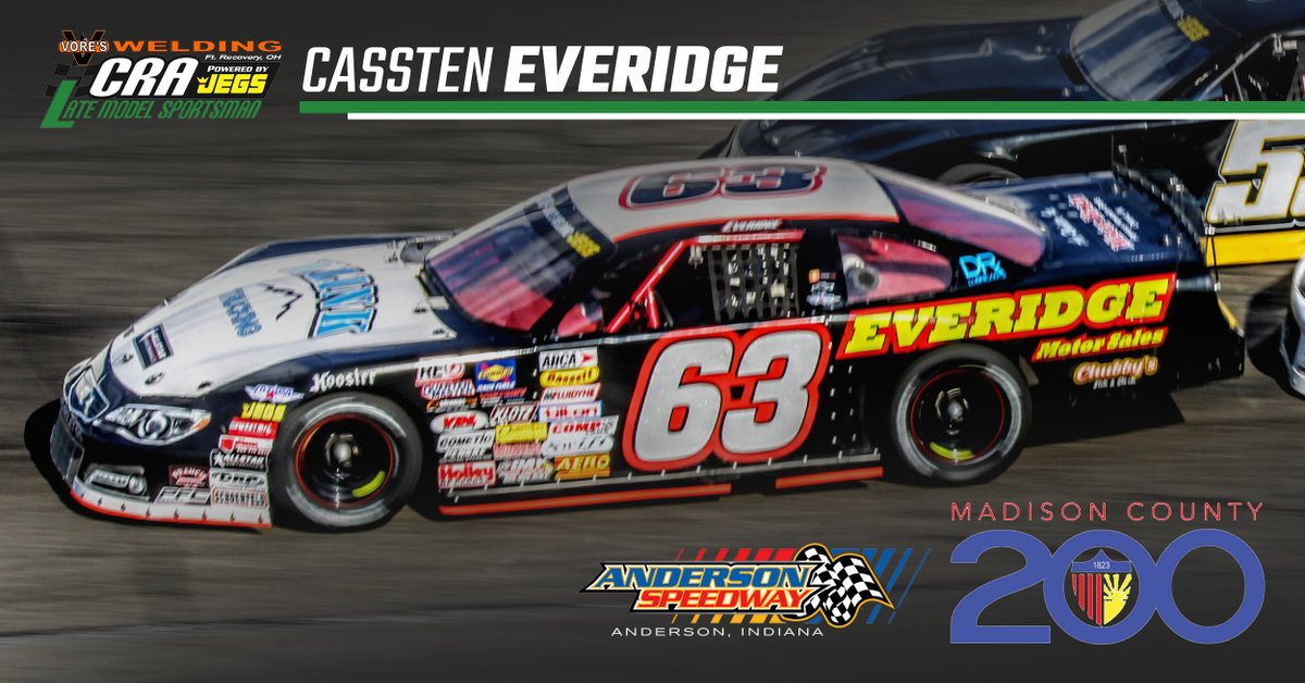 CRAracing's tweet image. The Championship hopefull will go door-to-door with Anderson Speedway regulars in a clash for $5,000 on Saturday during the Madison County 200 with the Vore's Welding CRA Late Model Sportsman.

#CRARacing | CRA-Racing.com