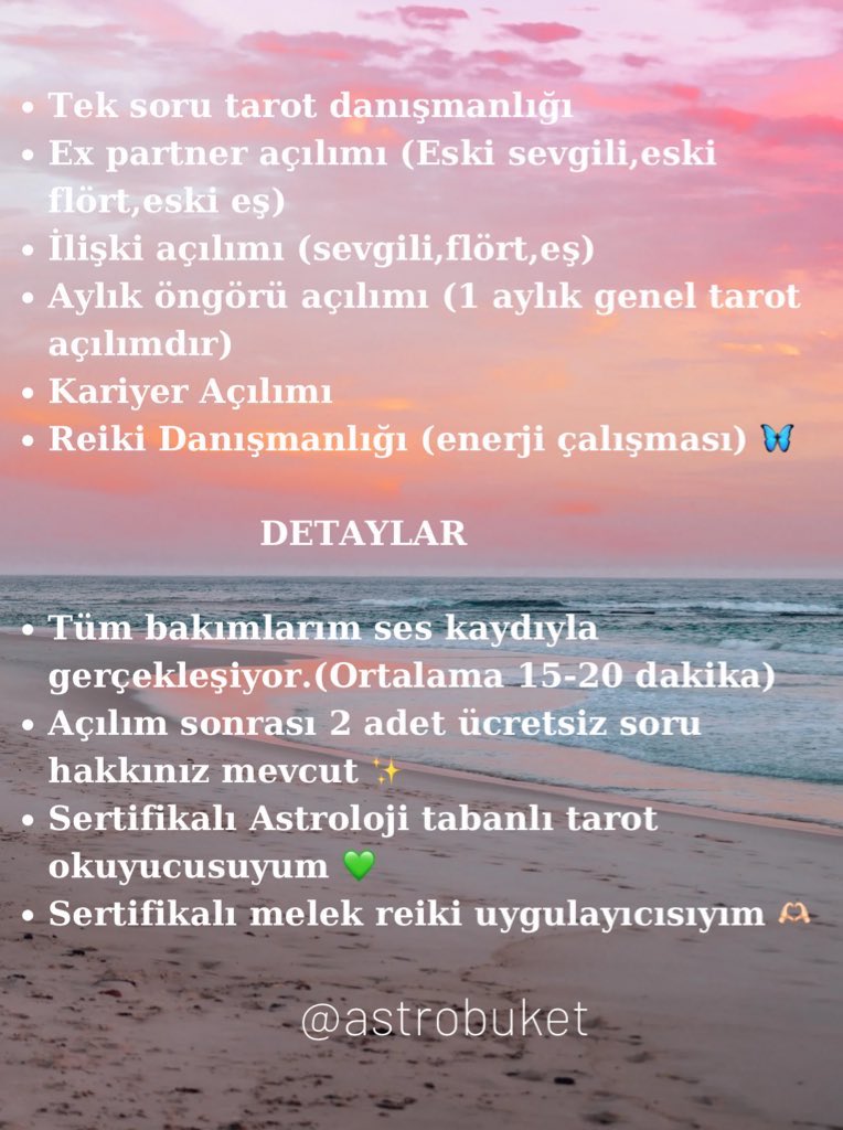 AstroBuket (Randevular Açık) tweet media