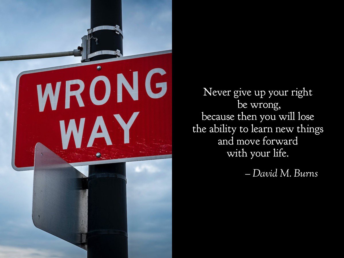 Weavie's tweet image. The Quote of the DaY - August 3, 2023
David M. Burns
#RightWrong