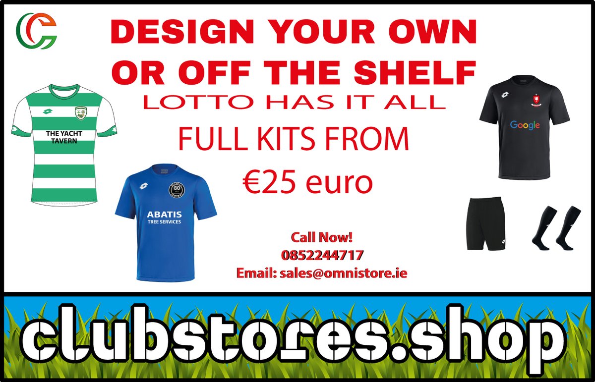 SOMETHING FOR EVERY BUDGET
For FREE image options send colours and crest  SALES@OMNISTORE.IE