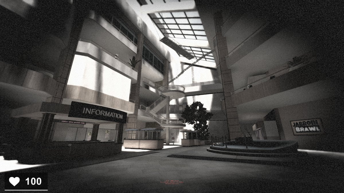 Ellistron's tweet photo. did some experimenting with CSGO's underused post processing entity, combined with a custom color correction makes for a strong visual effect ingame! and don't worry, it can be toggled off with a CVAR https://t.co/6Asay1T7cE