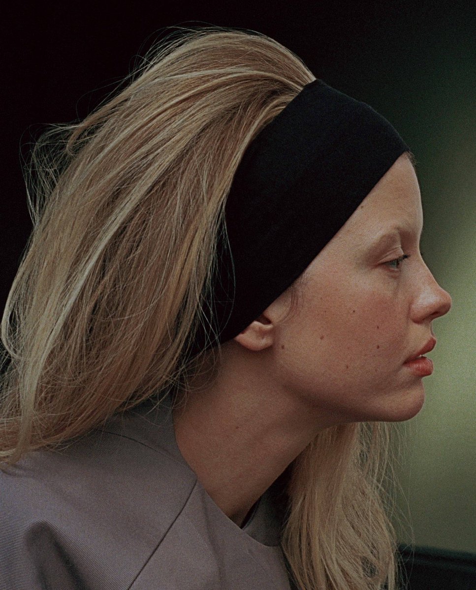 saintdutchess's tweet photo. I am once again thinking about Mia Goth in this Prada shot by Rachel Fleminger Hudson for Cultured Magazine (2023). Interviewed by Kid Cudi. https://t.co/EwboZDIWkW