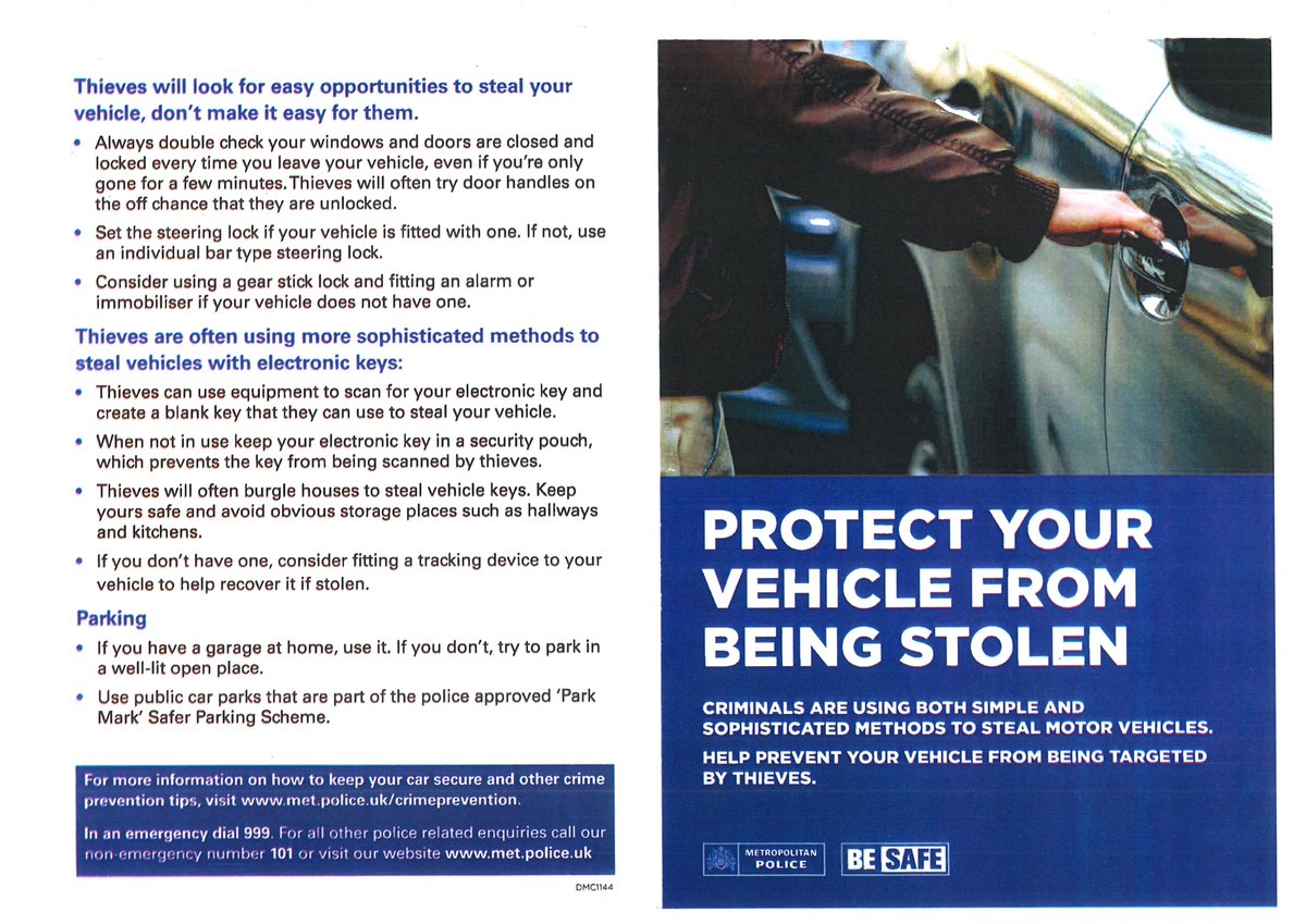 Learn to better protect your vehicle and prevent criminals from stealing your vehicle. 
 #Vehiclecrime #Stolenvehicle