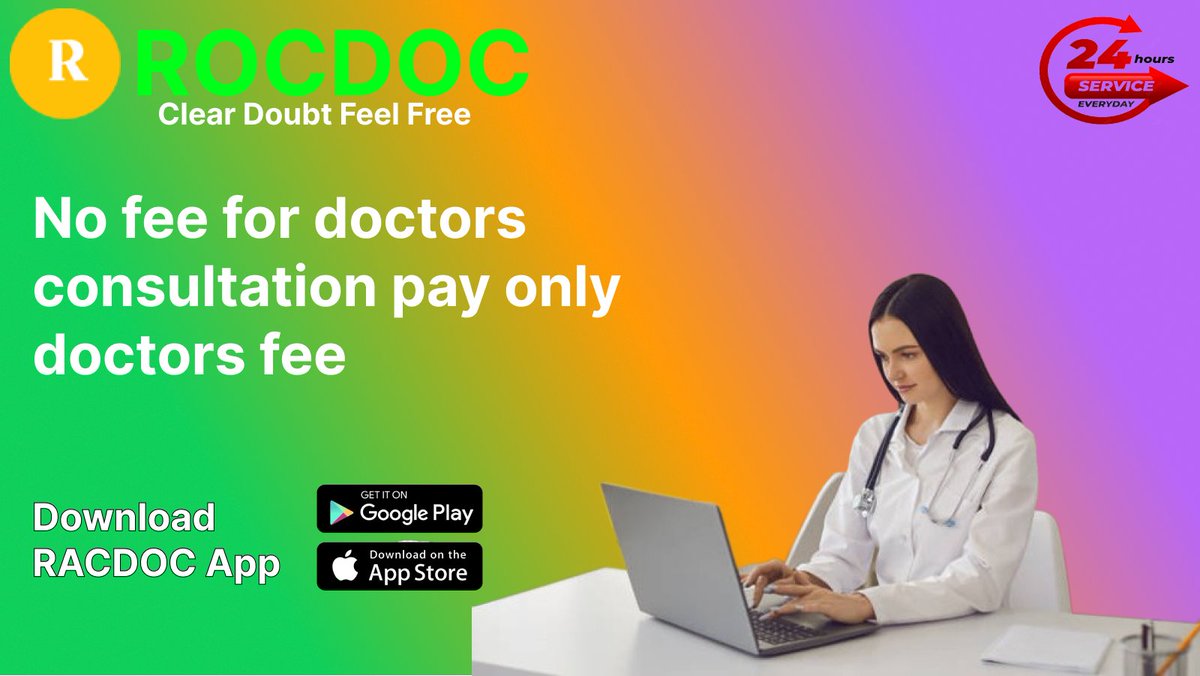 racdoc2's tweet photo. Racdoc Is a Doctor Consultation platform.
Visit:https://t.co/QtmeBU4eqt
App link:https://t.co/ThR2YpNWJA
When you need answers, Racdoc Doctors can help.
#health #fiver #fitnessmotivation #India #headache #stomachpain #stomachproblems #legpains #orthopedic #healthiswealthday https://t.co/2bB3npsYsQ