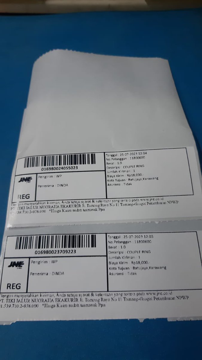 kidroul16's tweet photo. @JNECare hai kak utk paket ini belum diterima tapi saat dilacak tulisannya sdh di terima 016980024055023 https://t.co/6YjiW0HnMV