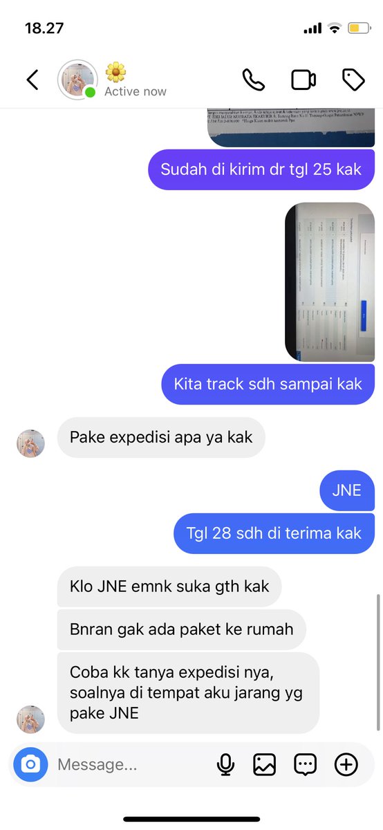 kidroul16's tweet photo. @JNECare hai kak utk paket ini belum diterima tapi saat dilacak tulisannya sdh di terima 016980024055023 https://t.co/6YjiW0HnMV