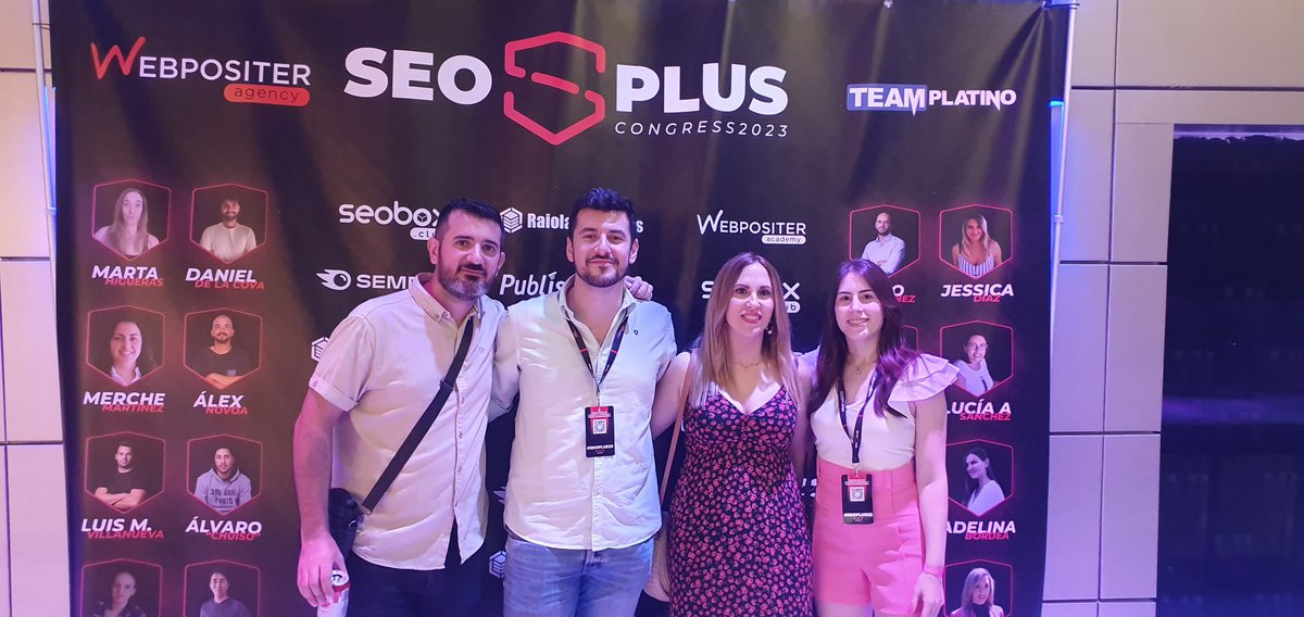 RocioSantMK's tweet photo. Reencuentros con antiguos compis y con nuevos 😋 #SEOPLUS23 https://t.co/h1YBWeudNB