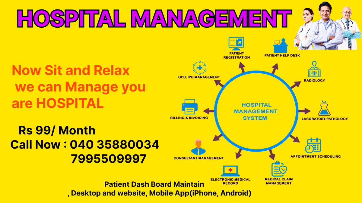 racdoc2's tweet photo. HOSPITAL MANAGEMENT
we can manage You are
HOSPITAL040 35880034 /7995509997 https://t.co/UEs0Fn52tH