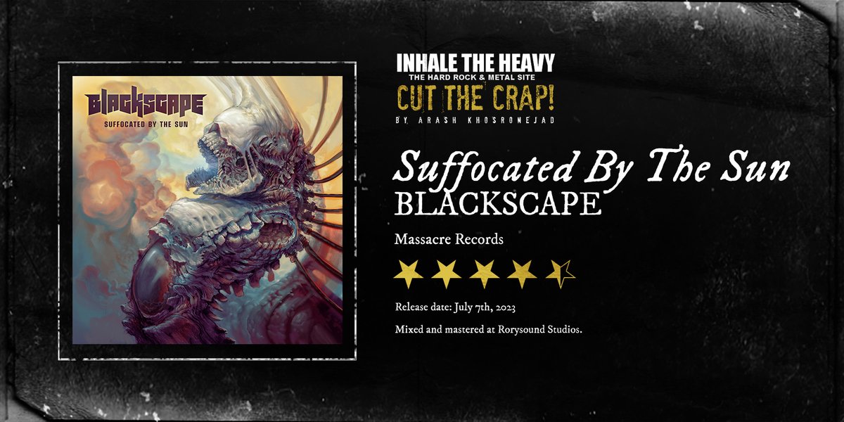 arashkh's tweet photo. #BlackScape's debut is a chaotic melodic #deathmetal monster; chaos that reaches a tumultuous order; melodies that give this chaos a magnificent effect and progressive touches that expand the soundscape of it. And Lawrence Mackrory, as always, is an undisputed beast. https://t.co/mGCI3Ancod