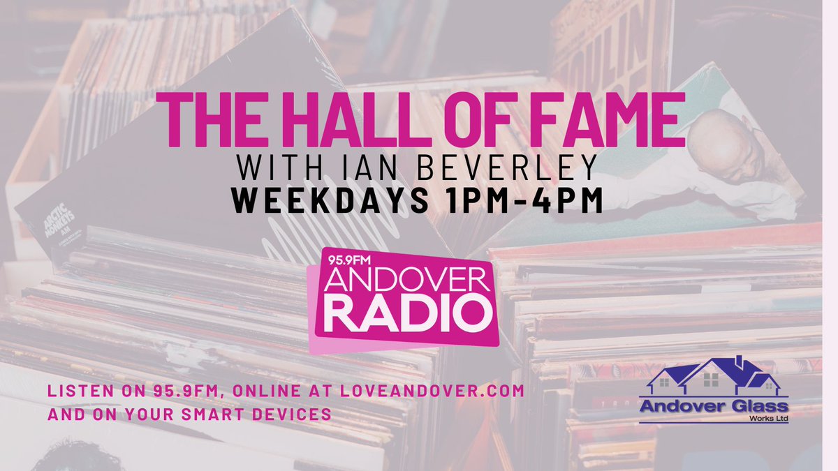 Join Ian Beverley from 1pm-4pm right here on Andover Radio!

Genesis are going into the Hall of Fame this afternoon from 2.20pm, courtesy of Andover Glass Works.