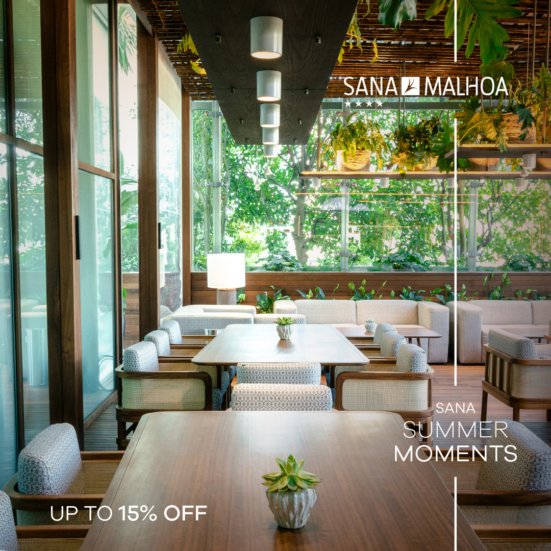 SANAHotels's tweet photo. Ainda não reservou as suas férias de verão? ☀️

Aproveite até 15% desconto na sua estadia em hotéis 4 estrelas da SANA Hotels.

👉 Reserve já: https://t.co/58C1oy0GgO

#summermoments #sanahotels https://t.co/ljoUzI6ytM