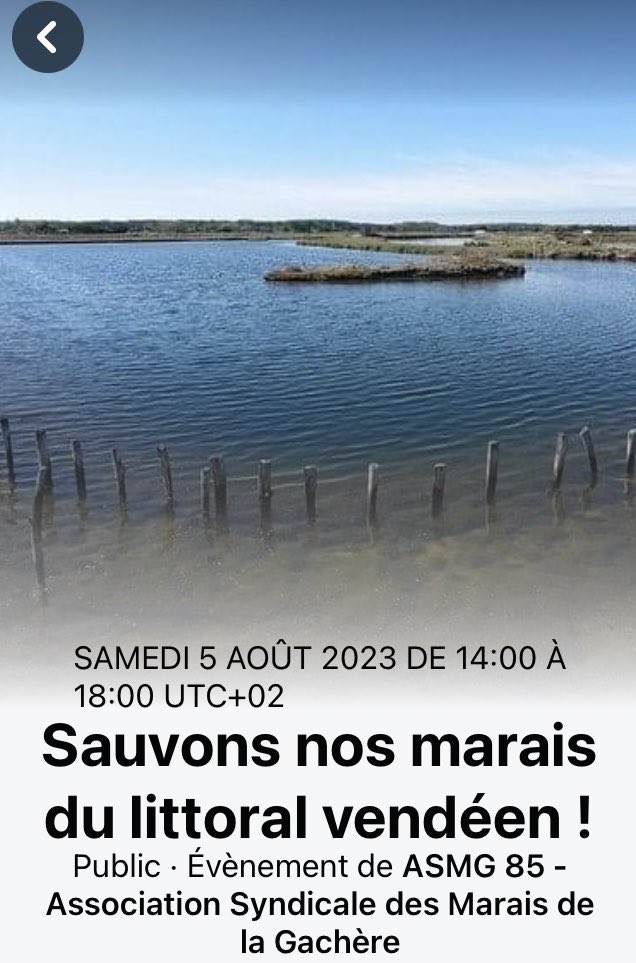 DenisRichardU2P's tweet photo. Rendez-vous Samedi 5 Août, village des Granges aux ⁦@lessables⁩ d’Olonne à la rencontre des propriétaires de marais pour sauver ce patrimoine https://t.co/WfKDV1tfHL