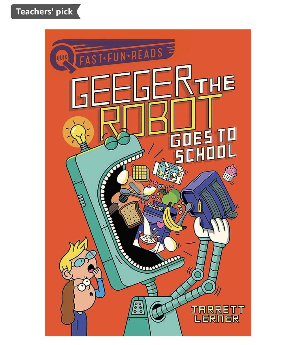 Just learned that Geeger the Robot Goes to School is an Amazon Teacher’s pick! Thank you, educators!!! The sixth book in my Geeger the Robot early chapter book series, Field Trip, comes out on September 5th — just in time for the new school year!