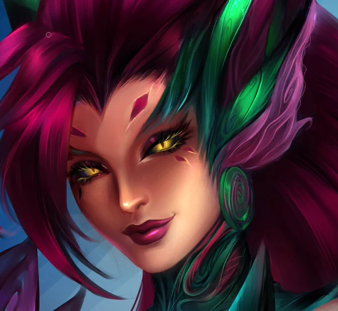 New Zyra splash art leaked  jk it's just a commission (wip)