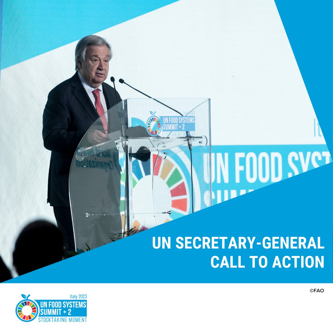Read the <a href="/UN/">United Nations</a> Secretary-General’s Call to Action for accelerated Food Systems Transformation – launched at the #UNFSS2023!

Let's work together to make #FoodSystems work for both people and planet 🌍

Call to Action ➡️ cutt.ly/FwderET5
