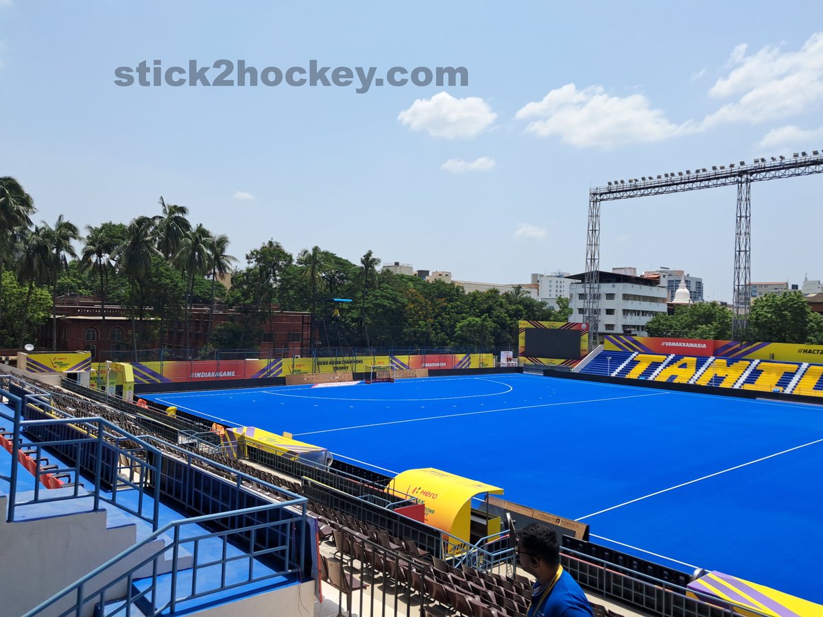 Mayor Radhakrishnan Stdm hosts Asian Champions Trophy from today. With state of art tech, its aesthetic beauty h b enlarged. Here, I present you various phases d stadm went thro in d last 30  yrss: Pre1995, 1995 & today. First 2 photos appered in d 1st Hockey Year Book 1995