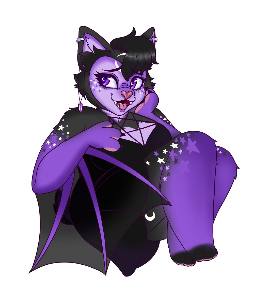Bloodi_Bat's tweet photo. 500 Followers on TikTok art raffle piece! She was so fun to draw, thank you for your support Liz! 🥰 #raffle #furry #fursona https://t.co/VFy7Yy3m26