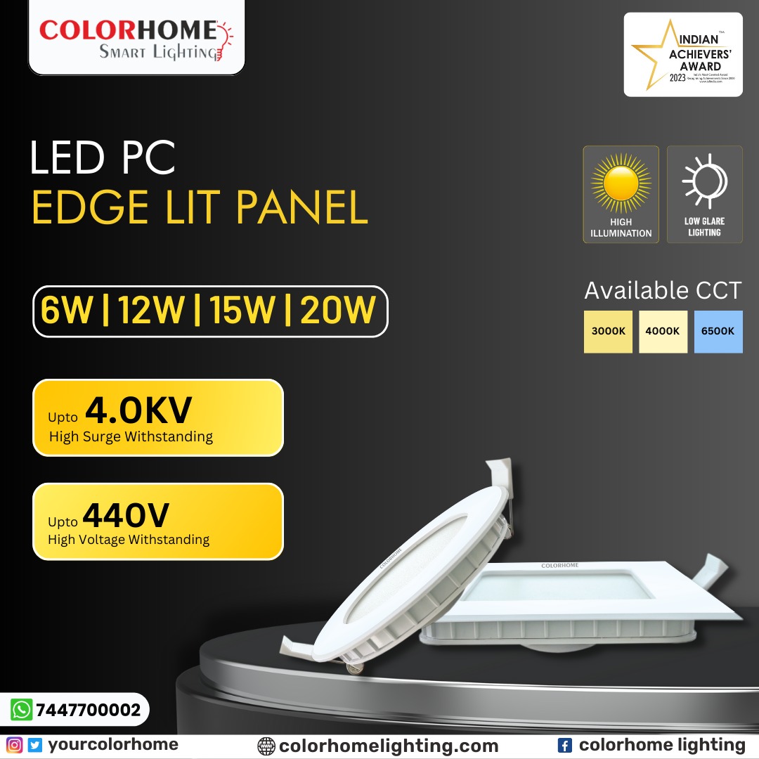 Modern Design, Superior Performance - LED PC Edge Lit Panel.💡
.
.
.
#lighting #lightingdesign #colorhome #led #ledbulbs #ledtorch #ledbatten #lighting #smartlighting #smartlightingtechnology
#smartlightingcontrol