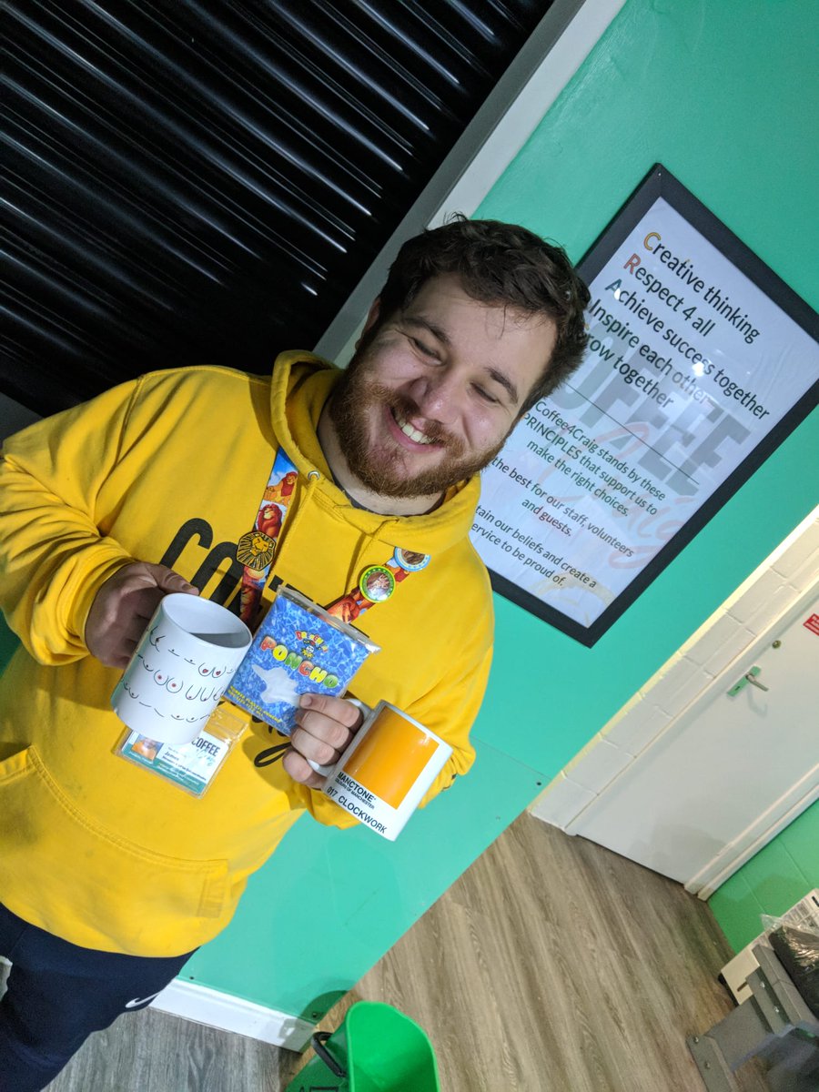 Coffee4Craig's tweet image. Massive shout out to @themancshop who have donated us about  a #million of their #amazing mugs as well as a few hundred #ponchos to keep our guests dry.

Thankyou!