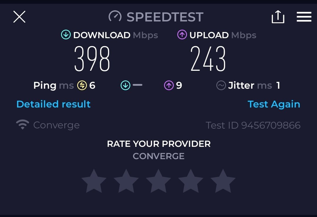 ohitsmgee's tweet photo. Number 1 internet provider in PH! 🔥

#YanAngInternetSpeedTestChallenge #FlexYourSpeed https://t.co/etBKGDh27a