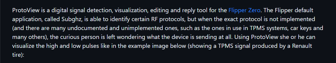 giammaiot2's tweet photo. protoview by antirez

https://t.co/pAB4VxTU6K

Flipper Zero app to display known &amp; unknown signals.

...but when the exact protocol is not implemented...

#SoftwareDefinedRadio #SDR
#FlipperZero https://t.co/yEbjig0nIc