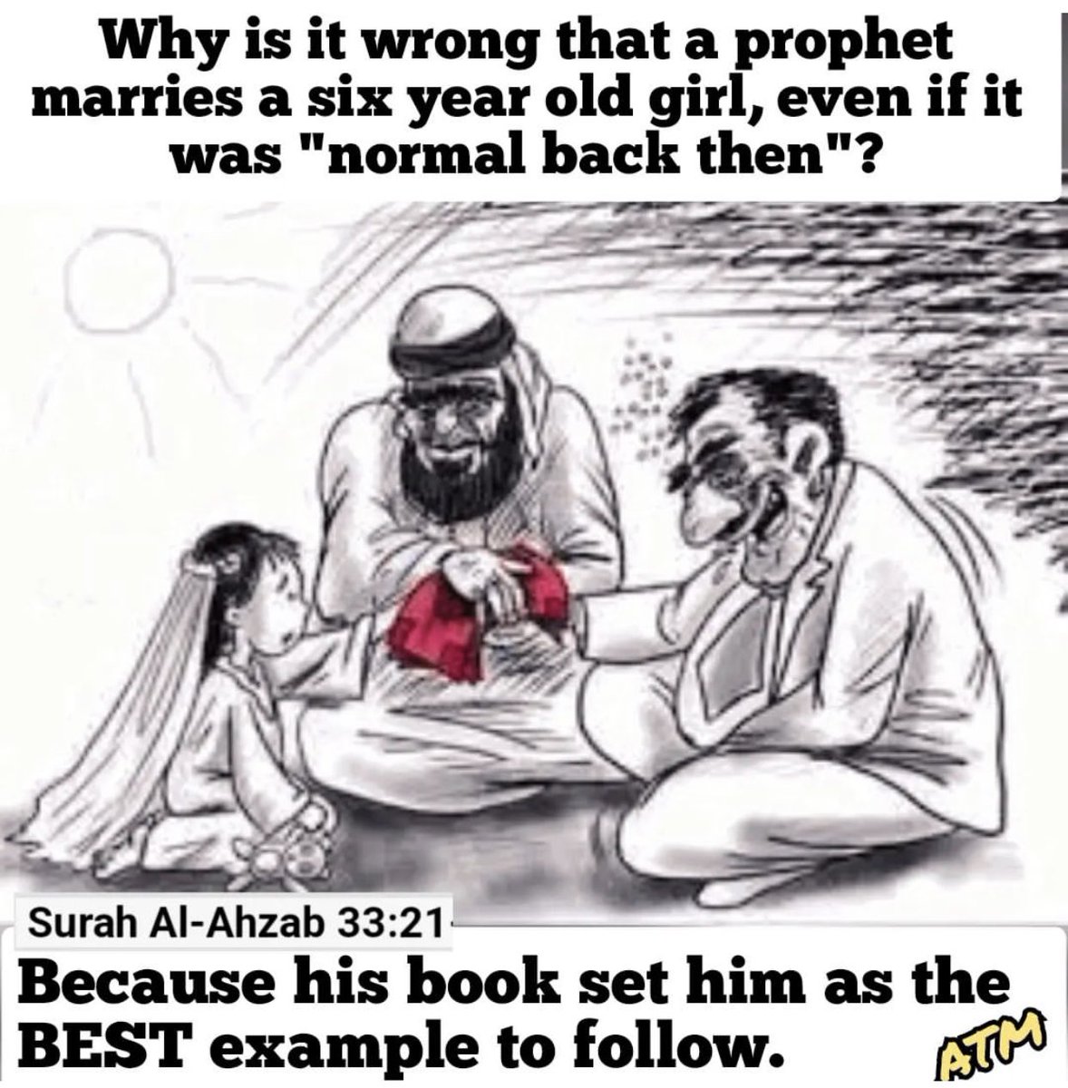 exmuslim_norway's tweet image. This post is to respond to Islamic apologists who know that Muhammed with Aisha when she was at age of 6 and Muhammad slept with her at age of 9 as list many many times in the authentic Hadith and here is the link on Sunnah website but then try to make excuses for it (and why…