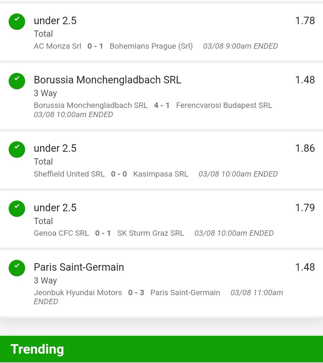 Bet_Queen21's tweet photo. We woon ✅ ✅ 190K received 💰💰 44 odds 🔥. Congratulations to everyone who placed this bet 👏👏👏. Join My telegram ☝️ link on bio.

Retweet gang I'll share the stake in the evening 100 retweets. https://t.co/XFu4hhjA79
