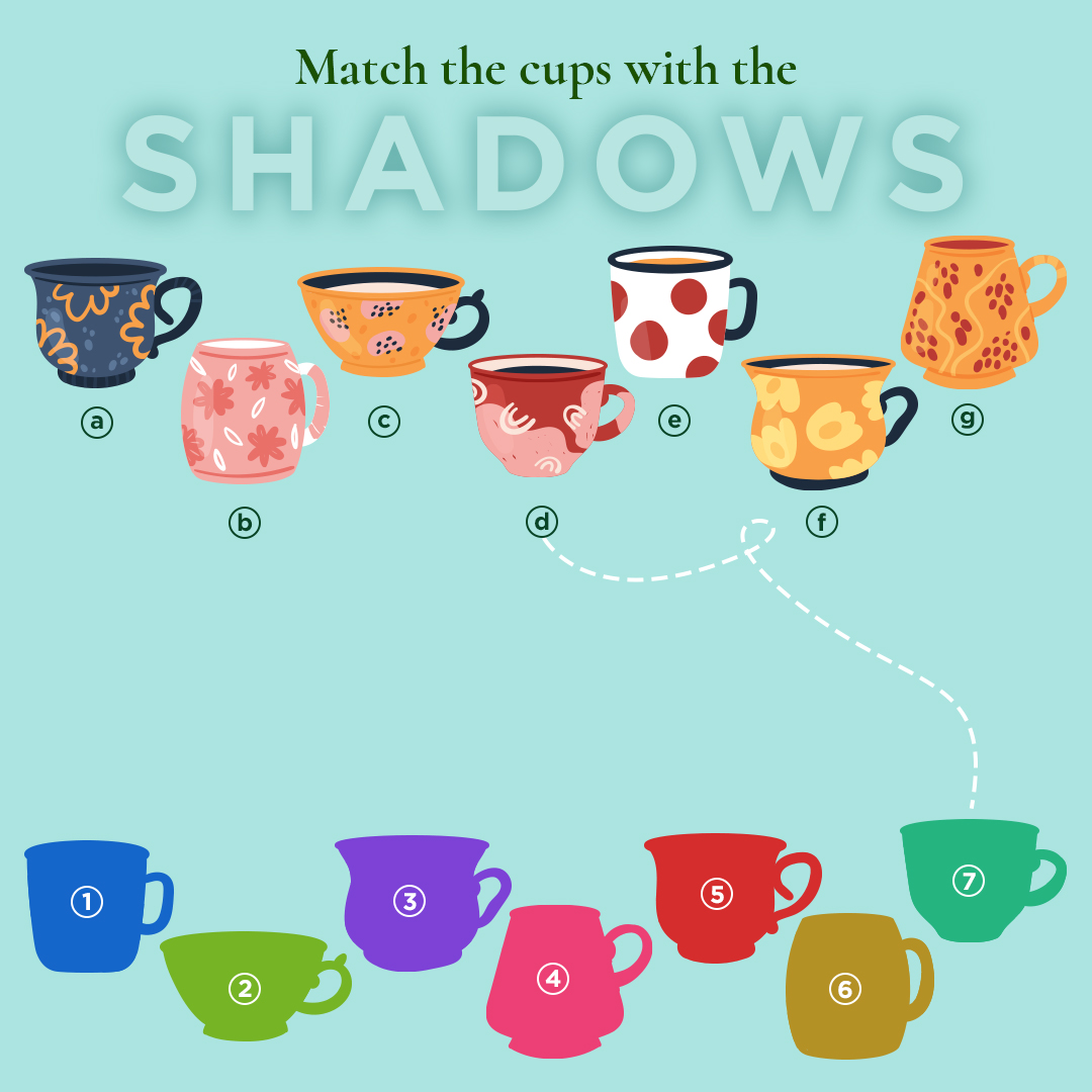 gya_tea's tweet photo. Sharpen Your Focus: Can you match the shadows?🔍
Comment the correct order below.👇🏼
#Gyatea #GyaOvertea #TeaTrivia #TeaKnowledge #TeaQuiz #TeaEnthusiasts #TeaLoversUnite #TeaCommunity #LearnAboutTea #TeaHistory #TeaCulture #TeaFun #TeaDiscoveries #TeaGram #TeaChallenge https://t.co/IurOXUoHKG