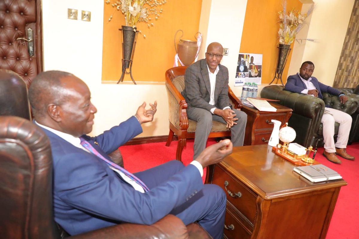 Gov_Ottichilo's tweet photo. Hosted team from the @SpaceAgencyKE led by Ag. DG Brig. Hillary Kipkosgey in Vihiga to  benchmark on matters Geospatial Technologies Services (GTS) &amp; possible ways of partnering with @VihigaCountyGov to scale up the system to derive value for socio-economic development. https://t.co/HTMFutQG78