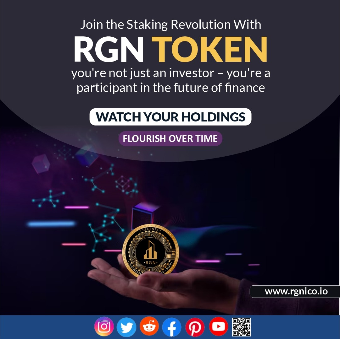 RgnToken's tweet photo. 🚀 Join the Staking Revolution with RGN Token! 💼💎
🌟 You're not just an investor – you're a participant in the future of finance. 
💰 Watch your holdings flourish over time. Invest in Regents token now!
🌐https://t.co/ghvMY1ArqU

 #StakingRevolution #FutureFinance #RGNToken https://t.co/5o1HNuVZz9