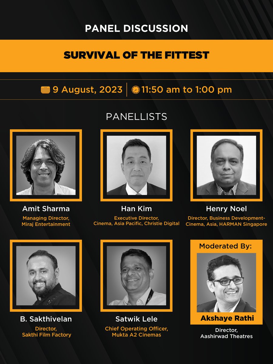 raghavnews's tweet photo. DISCUSSION - SURVIVAL OF THE FITTEST

Visit #BigCineExpo2023 on 08-09 August at Chennai Trade Centre, Chennai

Check out our schedule: https://t.co/01fFi2G8PE

Head to https://t.co/kE2l2LZ7m1 for more info!

#BigCineExpo #TheatreWorld #Raghavnews https://t.co/GyOmCvDzxd