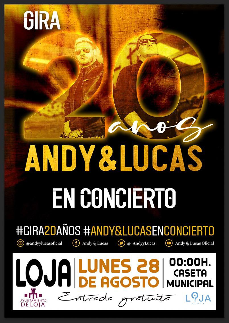 🎶🎶CONCIERTOS DE LA FERIA GRANDE DE LOJA 🎤 El viernes, 25 de agosto, actuarán el dúo musical KIKO y SARA y el lunes 28 de agosto lo hará el grupo gaditano ANDY Y LUCAS en su gira 20 años. Ambos en la Caseta Municipal en el recinto ferial con entrada gratuita‼️