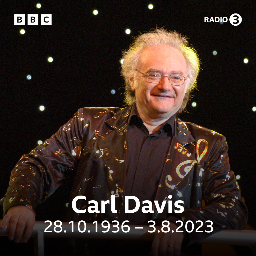 BBCRadio3's tweet photo. The family of Bafta-winning composer and conductor Carl Davis say that he has died, aged 86. 

BBC Radio 3 pays tribute to the man and his music on @BBCInTune, this afternoon from 5pm.