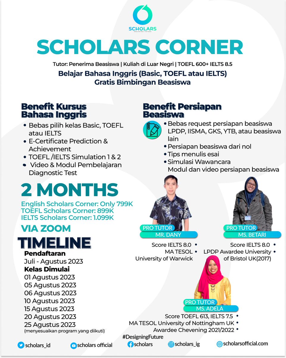 shincy99's tweet image. 📚PRIVATE CLASS📚

Banyak benefit yg didapat, khusus privat.
Khusus program private corner benefitnya bisa request jam, hari, materi dan media pembelajaran🤩

Untuk privat bisa hub kontak dibawah ini ⬇️ 
wa.link/b81k6w

#privateclass #classtoefl #kursustoefl #classielts
