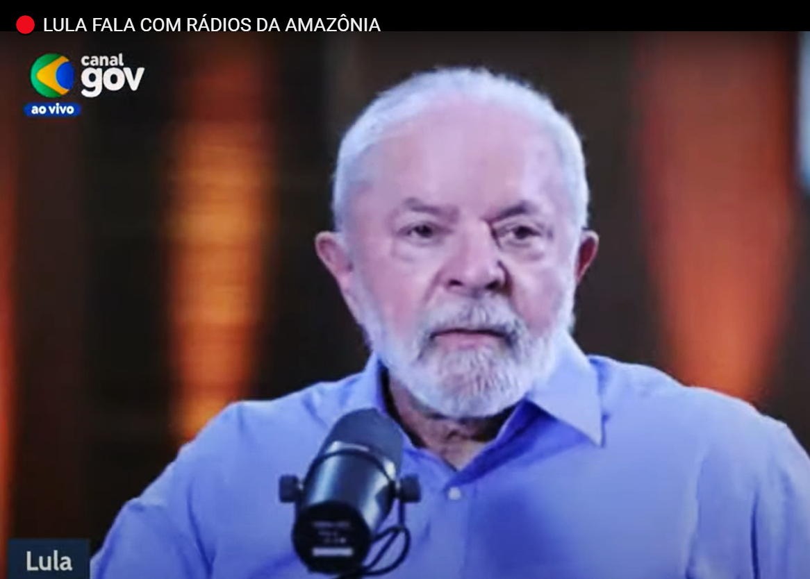“Cuidar da Amazônia não é apenas cuidar da floresta, é cuidar do povo amazônico, que precisa viver com muita qualidade de vida. Esse é um trabalho muito intenso que está começando agora”

- <a href="/LulaOficial/">Lula</a>, em conversa com radialistas da Amazônia