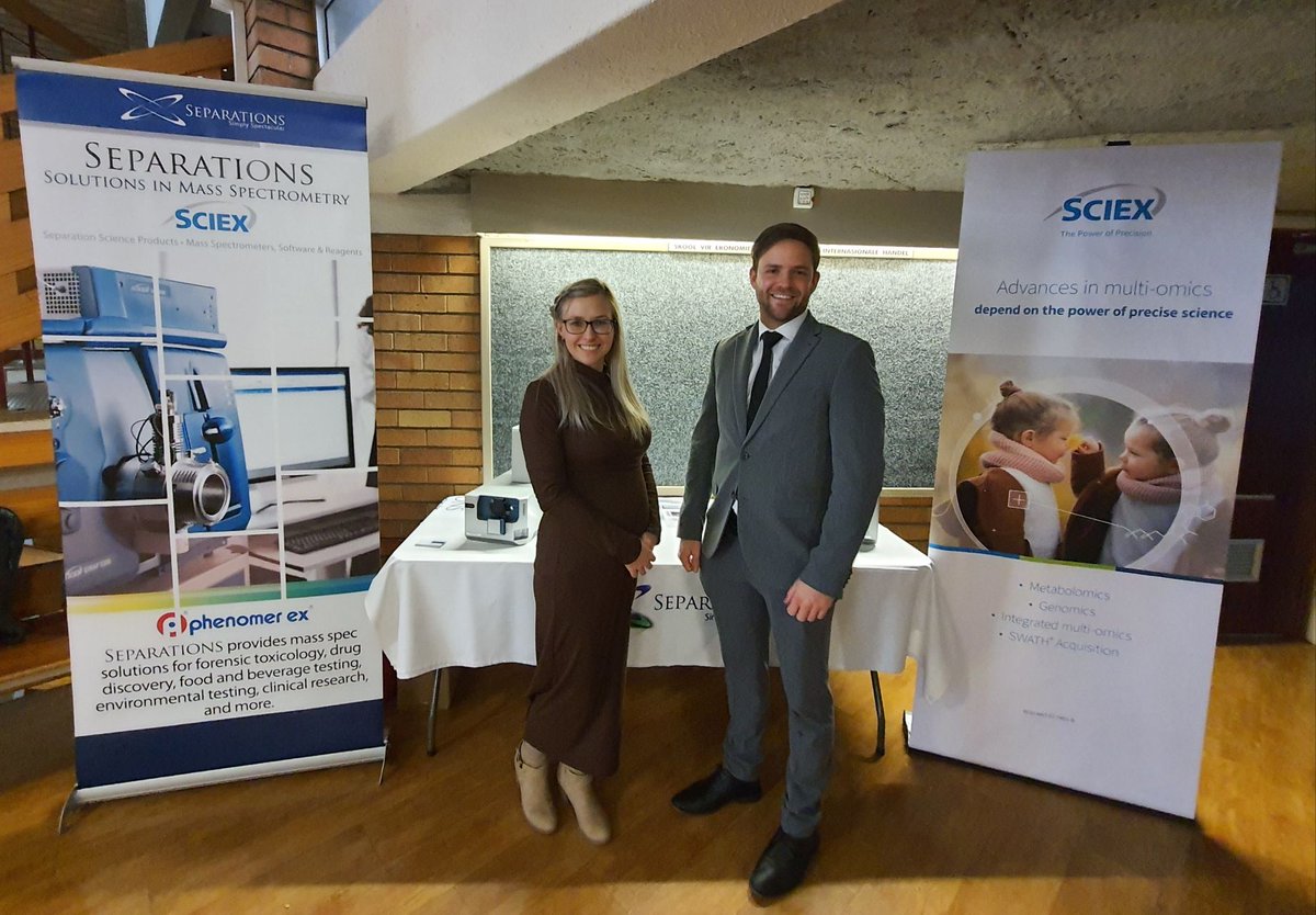 SCIEXnews's tweet photo. Exciting insights in metabolomics! Christian Baumann showcased deep profiling using #ZenoTOF7600 & innovative workflows at the Metabolomics Data Processing and Analysis Workshop by Metabolomics South Africa (MSA). π± #Metabolomics #ZenoRevolution #DataAnalysis #SCIEXπ https://t.co/c0gFu0bf40