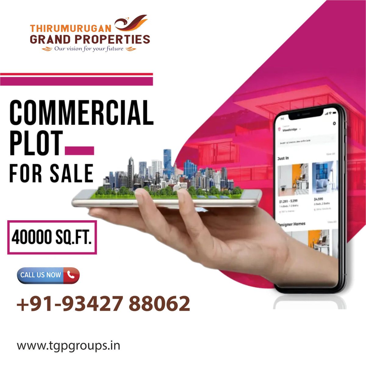 TgpProperties's tweet photo. Own your business dream! Commercial plot for sale at "Thirumurugan Grand Properties." Prime location, great investment opportunity! Don't miss out! 

Call us ☎️:+91 9342788062 or visit at
🌐: https://t.co/YRy1To66jY

#ResidentialPlots #RealEstate #HomeSweetHome https://t.co/AmtXimxOil