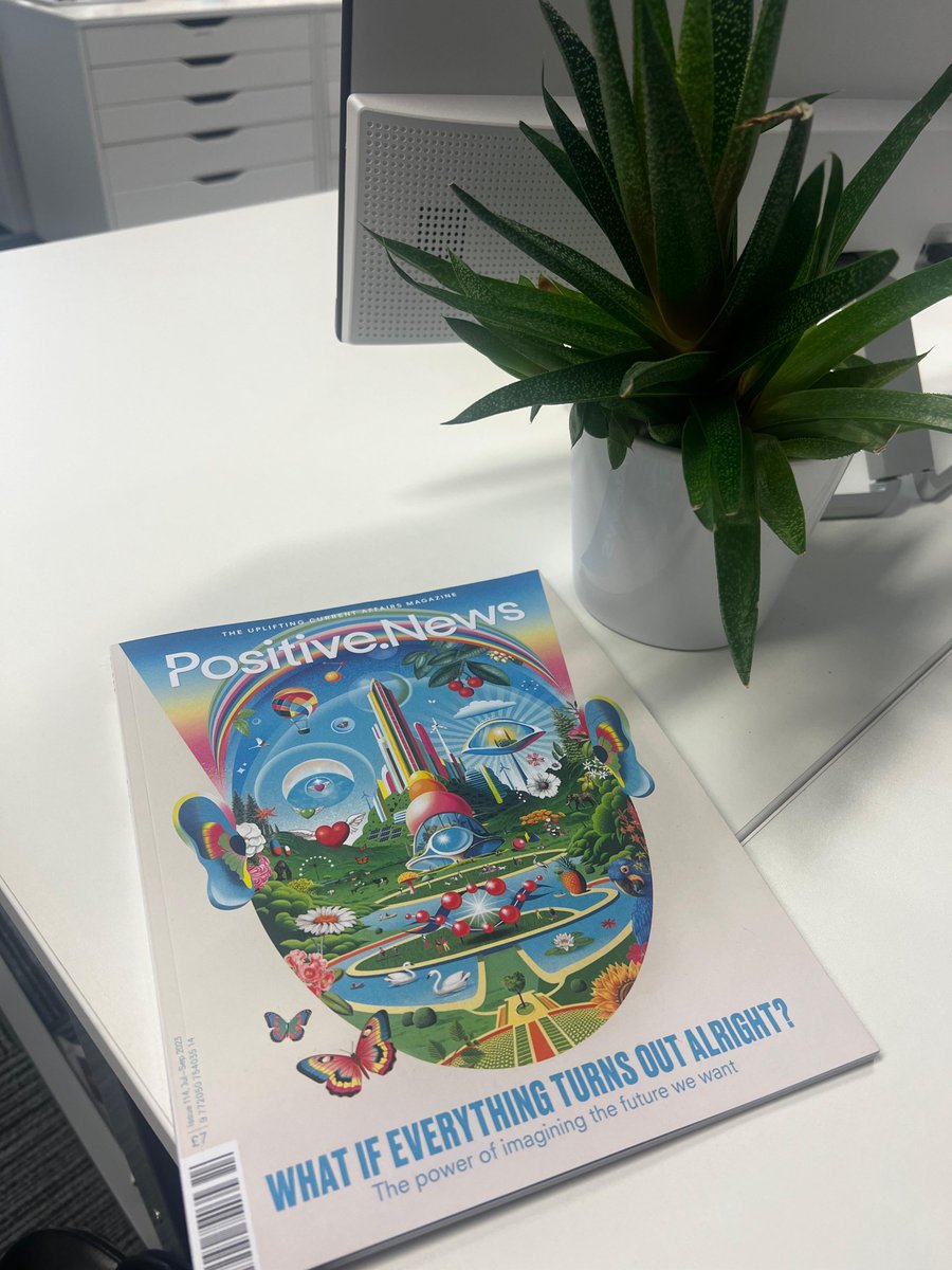 The latest edition of Positive News has landed in the office! 😍 We are big fans of this amazing publication... If you are fed up with bad news but want to stay informed, Positive News is a magazine for good journalism about the good things happening in the world.