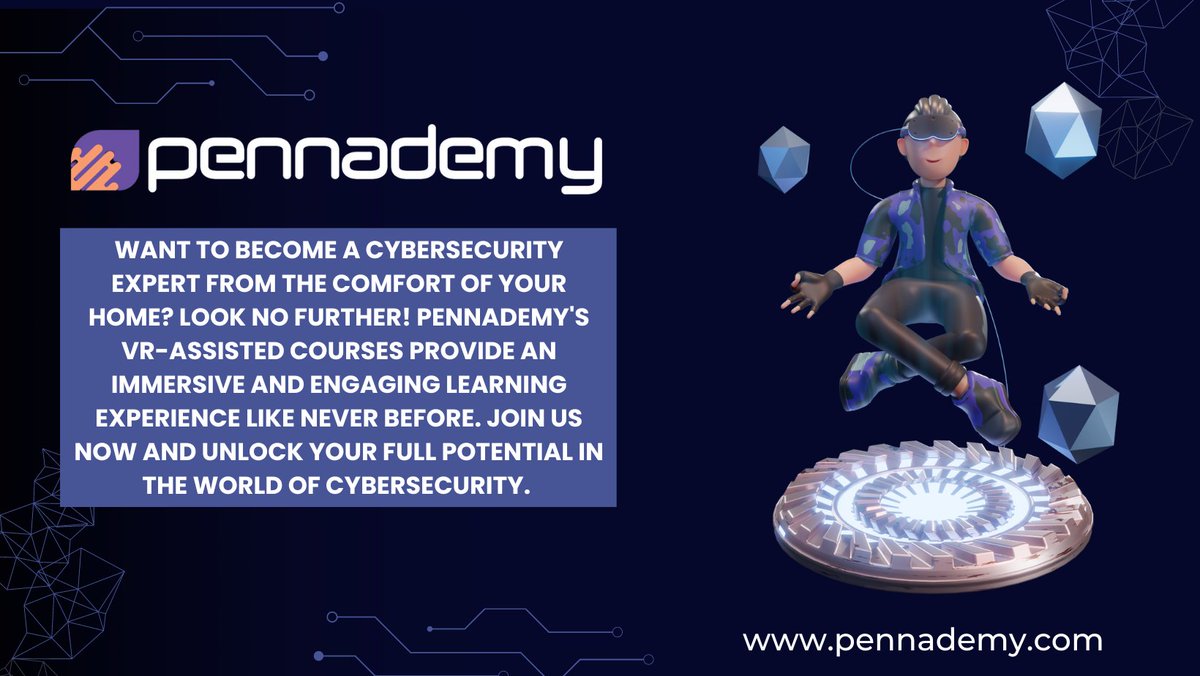 pennademy's tweet photo. #CybersecurityTraining #VRLearning #OnlineCourses #TechEducation https://t.co/aaJWYCnSja