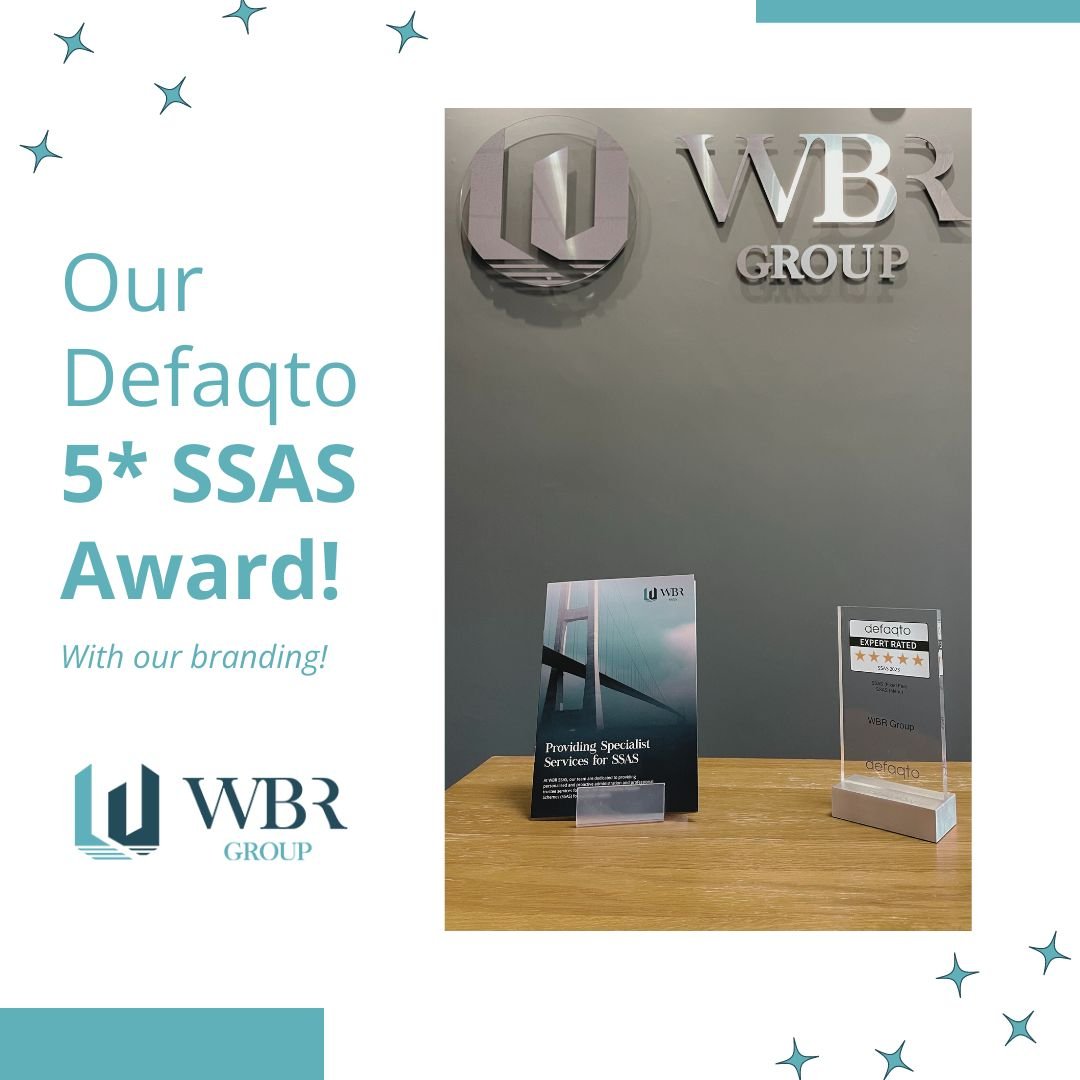 WBR_Group's tweet photo. We are proud of our Defaqto 5* SSAS Award and share it, with our new signage in our Leicester office. Defaqto are the UK’s most trusted source of financial products /market intelligence. A 5* rating indicates an excellent product with a comprehensive range of features. https://t.co/WBsKJBYORM