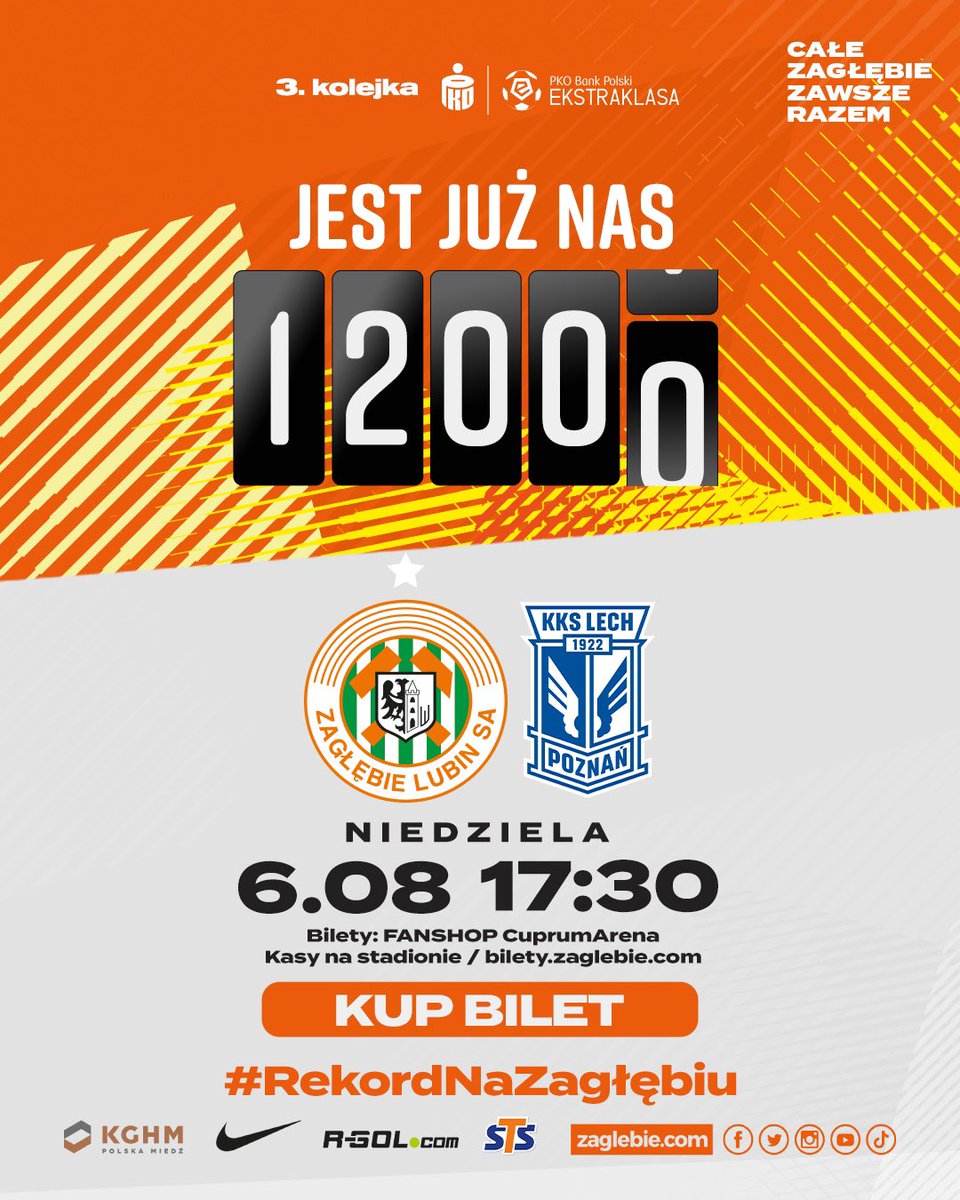 Coraz bliżej #RekordNaZagłębiu 🔥
______
🎟️ bilety.zaglebie.com