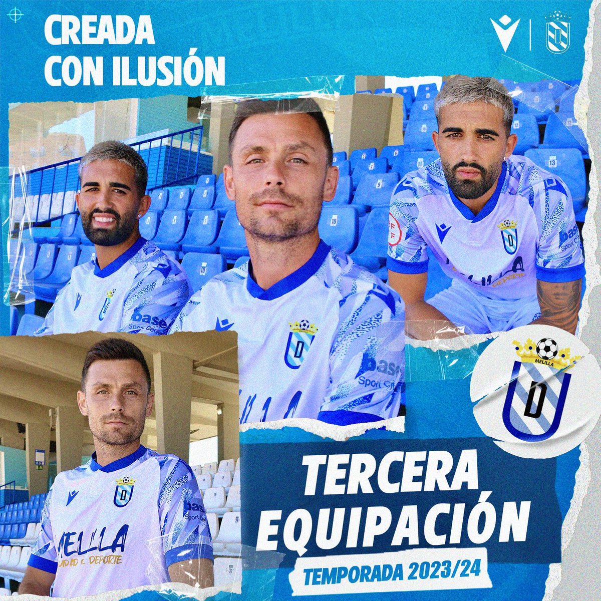 Ya conocéis nuestra tercera equipación para esta próxima temporada.

Creada con ilusión, de color blanco ⚪️, cuello redondo con botón y mangas con detalles azules 🔵🌊 como las olas de nuestro mar 

¿Qué os parece? Nosotros fall in love 🥰