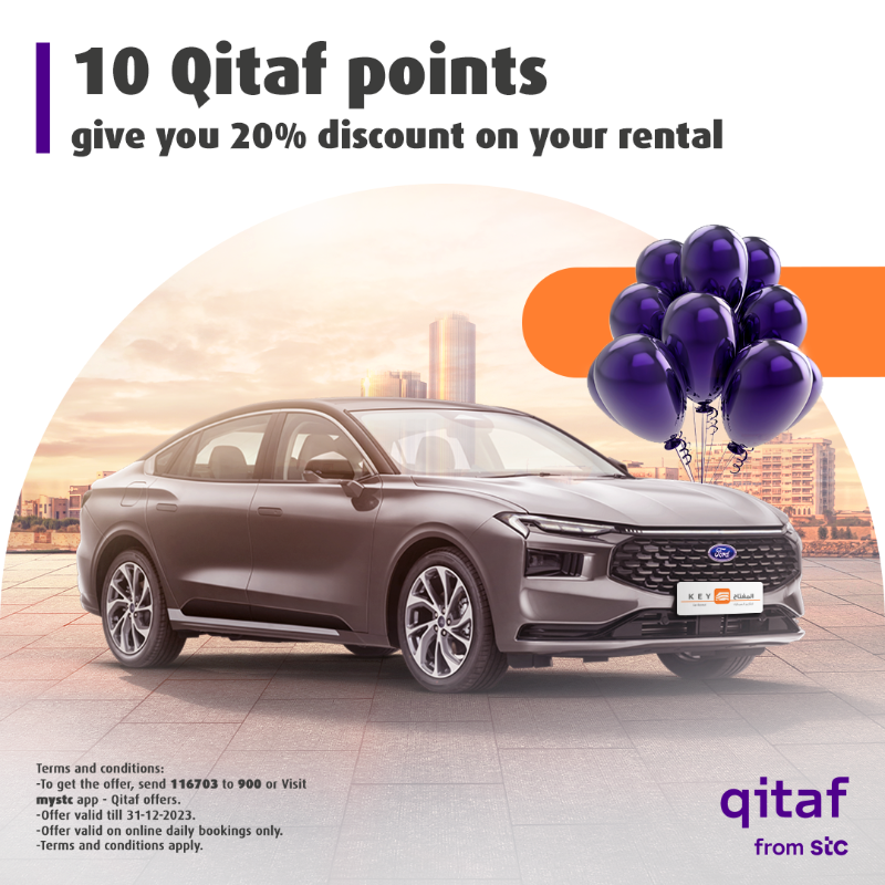 KeyCarRental's tweet photo. لا تفوتكم عروضنا مع تطبيق #mystc
احصل على خصم 20% على إيجارك مقابل 10 نقاط #قطاف فقط
#المفتاح_للتأجير 🔑
#استأجر_بذكاء 🤓
.
Don’t miss our offers with #mystc app
Get 20% off your rental by redeeming only 10 #Qitaf points.
#KeyCarRental 🔑
#RentSmartly 🤓