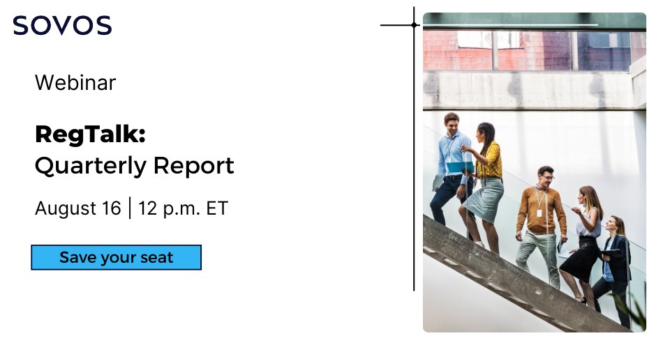 SovosCompliance's tweet photo. Join us on August 16 for the RegTalk: Quarterly Report, where our regulatory experts will summarize the latest updates and provide analysis on the ever-changing dynamics of sales tax management.
https://t.co/zlzSfT52z7
#SalesTax #TaxRegulation #Sovos #RegTalk https://t.co/n4CJWwvQcX