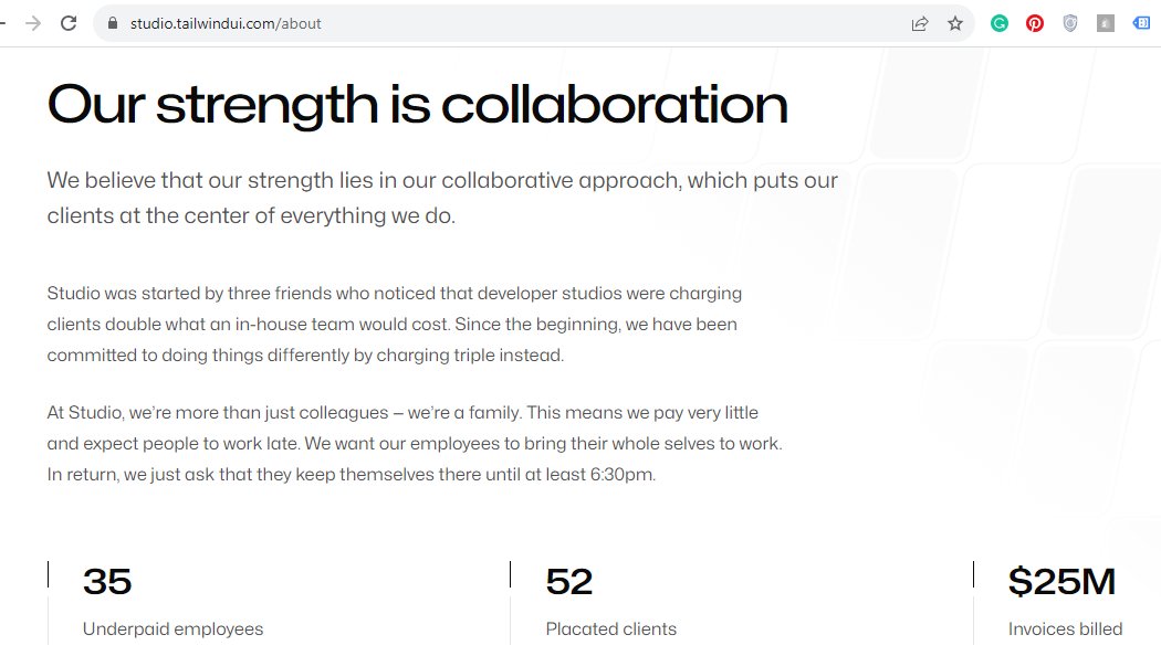 Probably the most hilarious About us text 😂😂